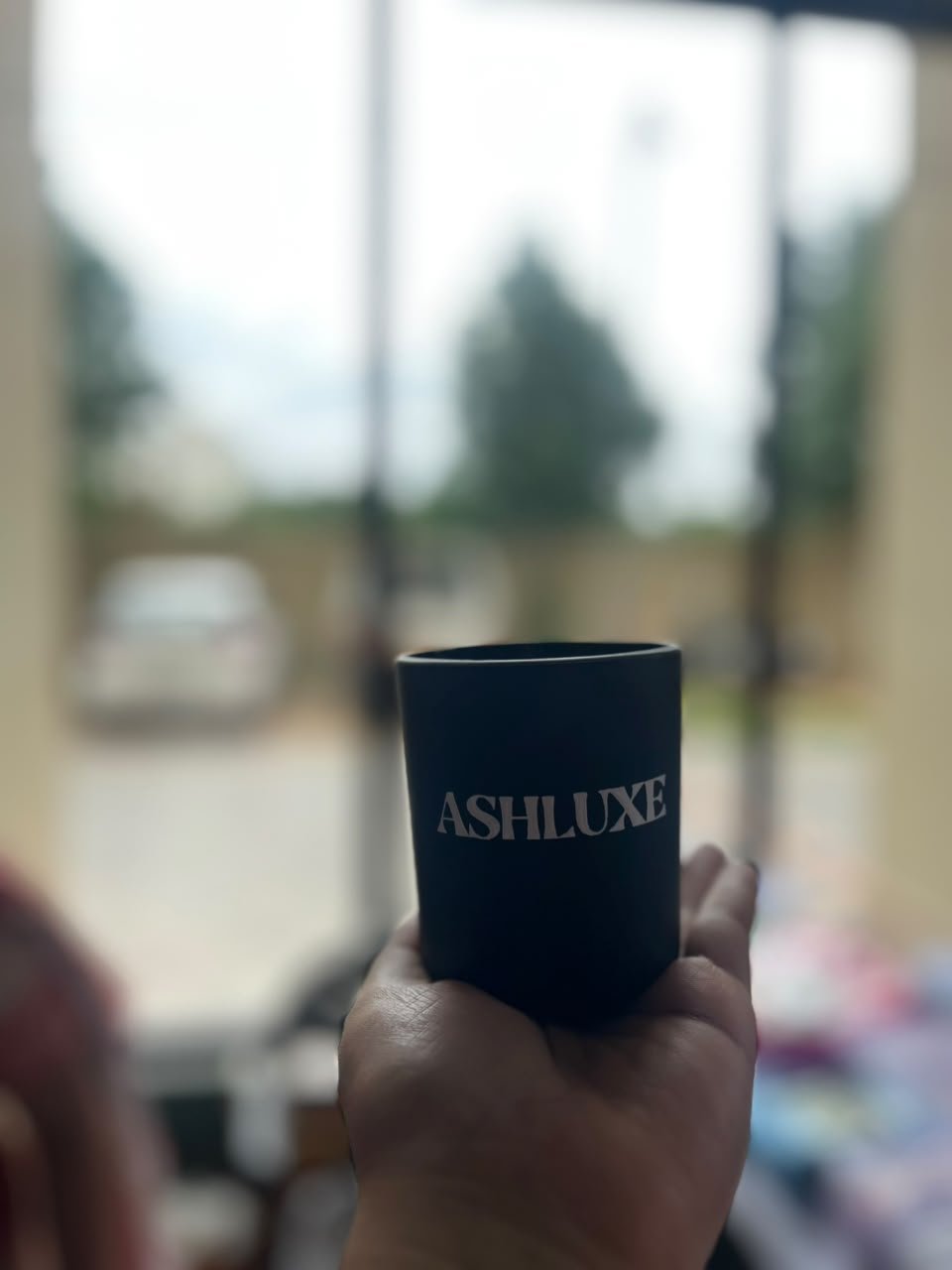 Ashluxe Midnight Noir Ceramic Tumbler Candle